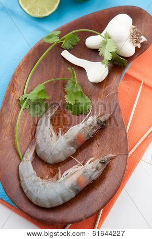 Raw Whole Shrimps