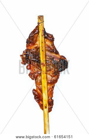 Grilled Chicken Breast Isolated On White