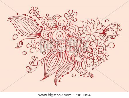 Fondo floral con estilo
