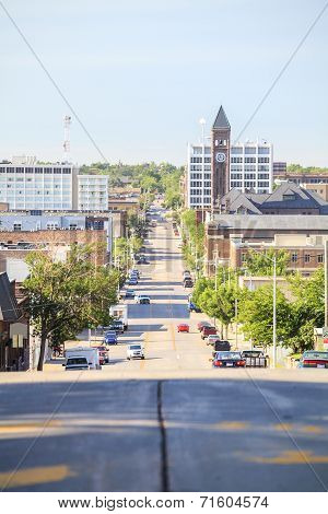 Downtown Of Sioux Fall, South Dakota.