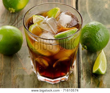 Cuba Libre With Limes