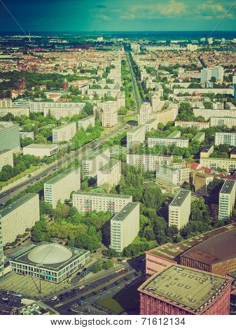 Retro Look Berlin Aerial View