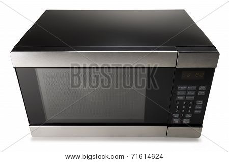 Microwave oven on a white background