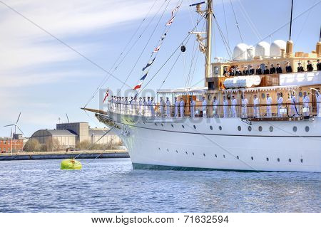 Yacht Is Waiting For The Queen Of Denmark