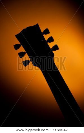 Sziluettje egy les paul gitár típusa