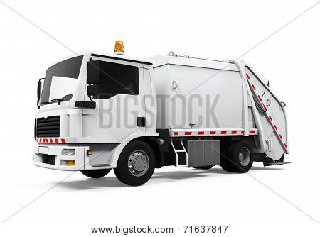 Garbage Truck Isolated