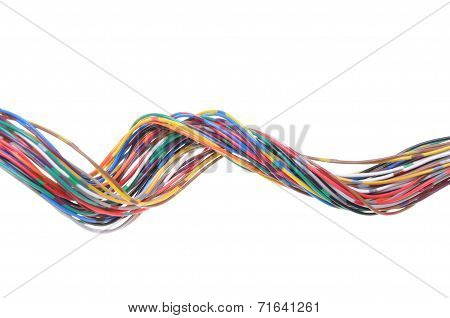 Multicolored computer network cable