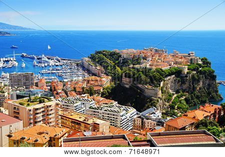 View Of The Harbor And Prince's Palace Of Monaco