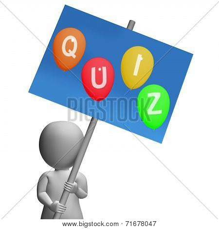 Quiz Sign Show Quizzing Asking And Testing