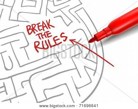 Break The Rules With A Red Marker