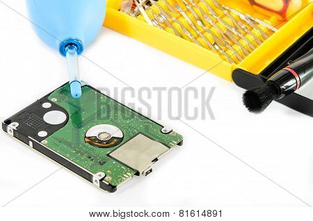 Cleaning Hard Disk.