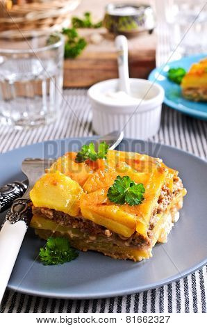Graten Potatoes And Minced Meat