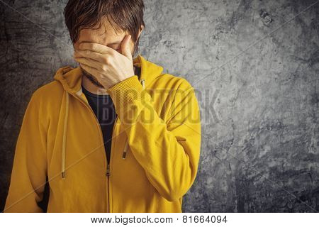 Man With Migraine Headache