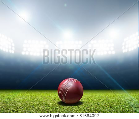 Cricket Stadium And Ball