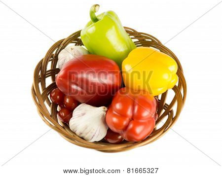 vegetable in baskets