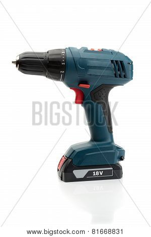 Electric Screwdriver. Isolate On White Background.
