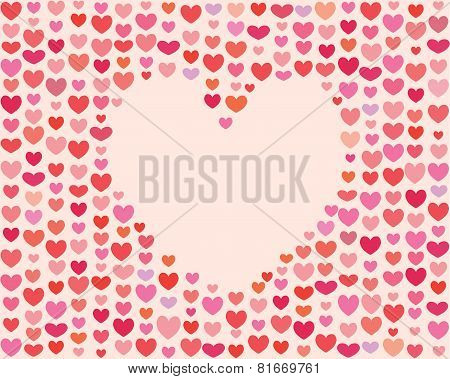 Saint Valentines Day Heart Frame