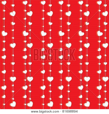 Seamless texture white hearts (2)