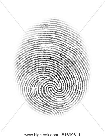 Fingerprint Isolated Illustration