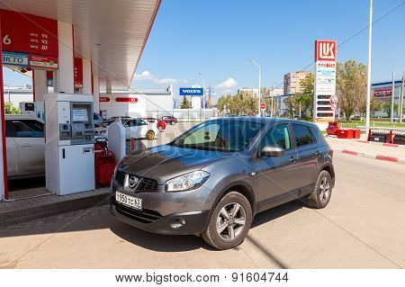 The Car At The Petrol Station Lukoil In Samara, Russia