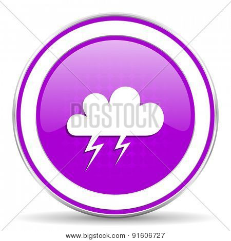 storm violet icon waether forecast sign