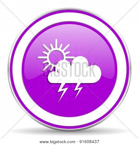 storm violet icon waether forecast sign
