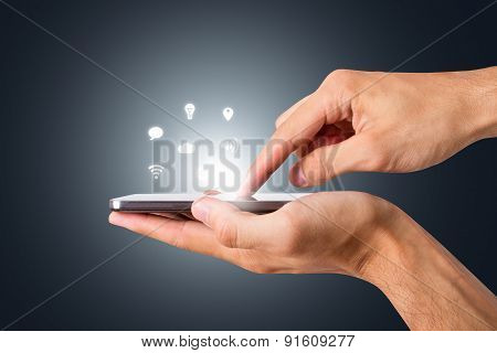 Smart Phone With Blank Screen