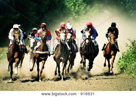 Pyatigorsk.Horse Race.