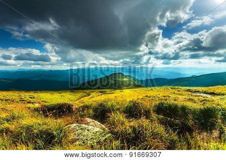 Chorna hora mountain range.  Carpathian mountains. Ukraine