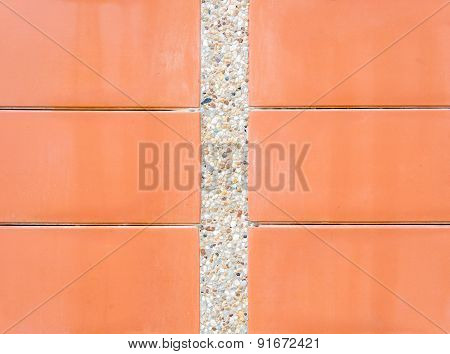 Scree Wall With Red Plate