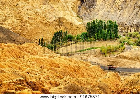 Rocks And Stones, Mountains, Ladakh Landscape Leh, Jammu Kashmir, India