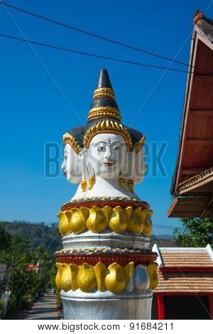 The Golden Fragment Of Decoration Of The Temple.