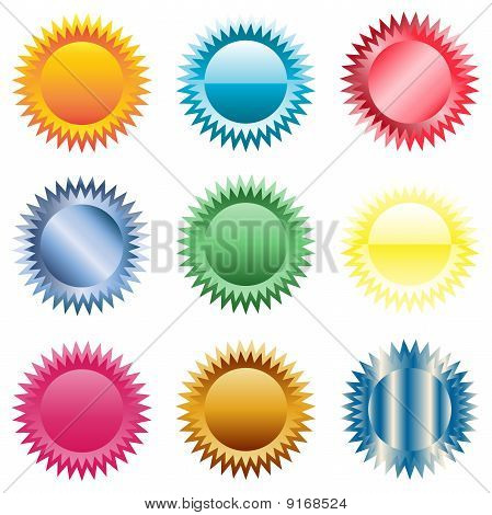 Star badges, buttons