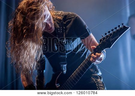 BRISBANE, AUSTRALIA - MARCH 18 2016: Epica live at Max Watts in Brisbane