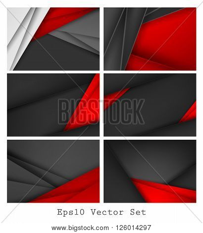 vector corporate bright business cards set. Elments for design. Eps10
