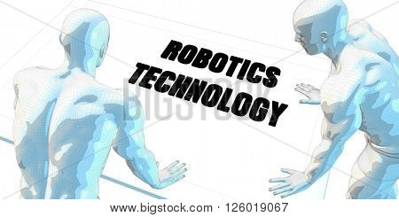 Robotics Technology Discussion and Business Meeting Concept Art 3d Illustration Render