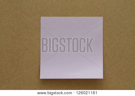 Blank Sticky Note. Write your message. Colorful sticky note.
