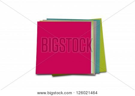 Blank Sticky Notes. Write your message. Colorful sticky notes.