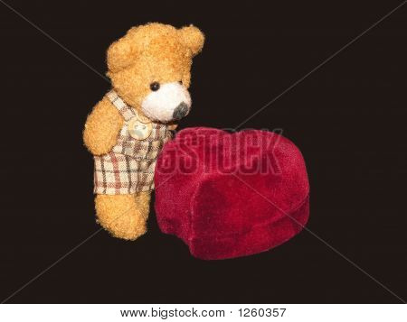 Small Teddy Bear With A Ringbox