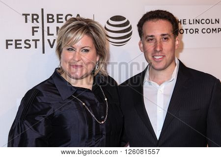 NEW YORK, NY - APRIL 16: Christina Papagjika and Matthew Salloway attend 'The Family Fang' Premiere - 2016 Tribeca Film Festival on April 16, 2016 in New York City