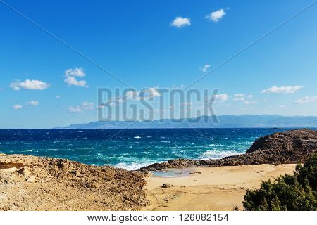 Beautiful sea shore in Cyprus