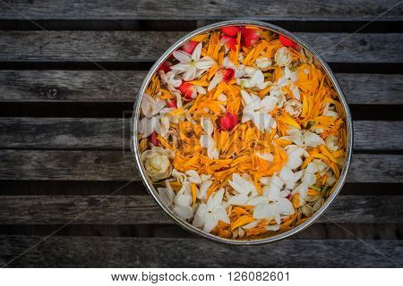 Songkarn Water Bowl By Top View