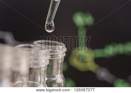 Liquid Drop On Test Tube