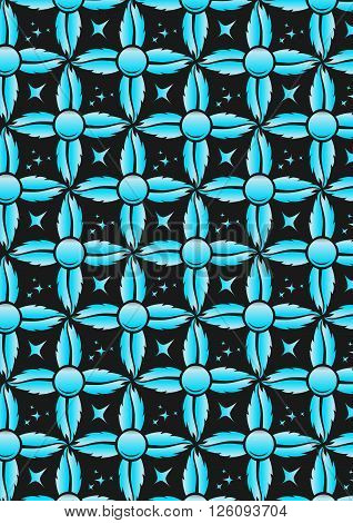 A4 youth modern background with leafs space style