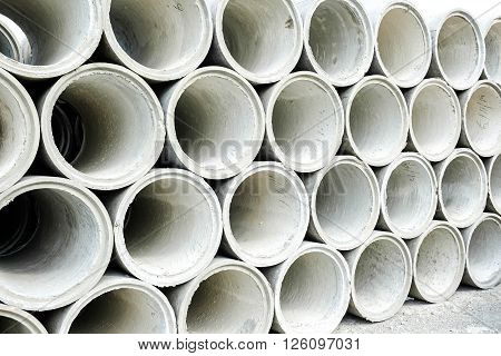 Large Concrete Construction Pipes for Underground Water