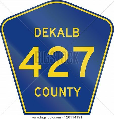 Indiana County-designated Highway Shield - Dekalb County