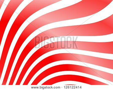 red Background with wave pattern in diff. Colors