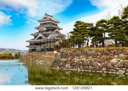 Matsumoto Castle in Matsumoto City, Nagano, Japan