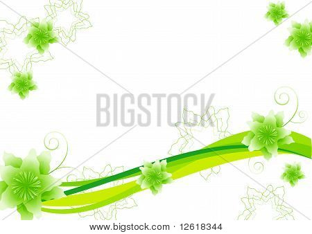 Astratto sfondo floreale. Vector.