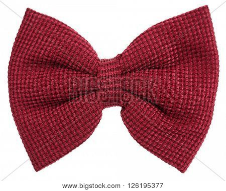 Maroon hair bow tie
